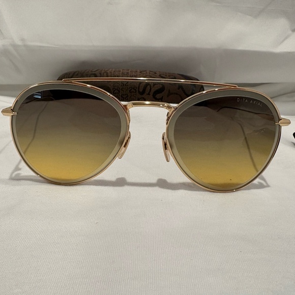 NEW! DITA AXIAL DTS502-GLD-AMB GOLD FRAME W/ AMBER GRADIENT LENS 100% AUTHENTIC - Picture 1 of 7